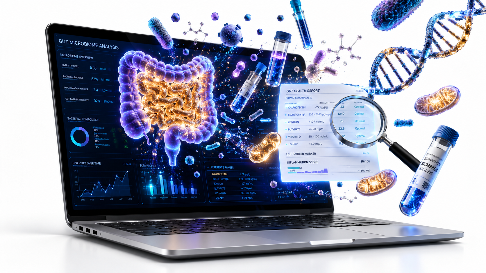 Illustration formation analyses et biologies digestives